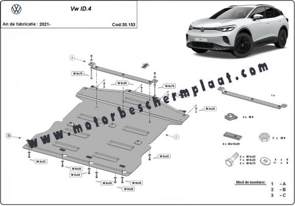 Motor Beschermplaat voor Volkswagen ID 4