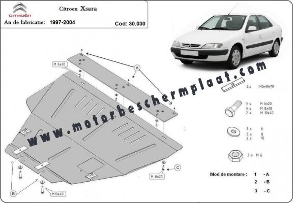 Motor en Versnellingsbak Beschermplaat voor Citroen Xsara Motor en Versnellingsbak Beschermplaat voor Citroen Xsara