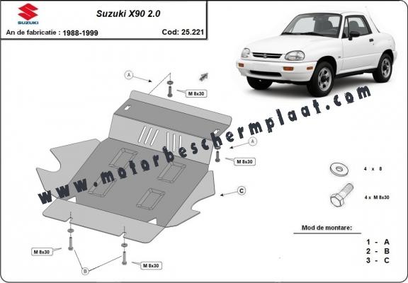 Motor en Radiator Beschermplaat voor Suzuki X90 2.0