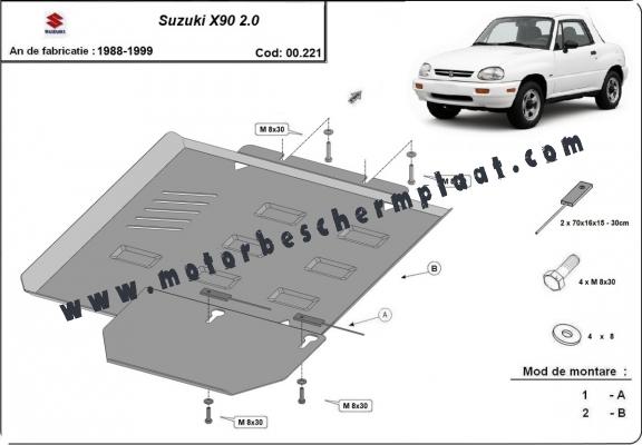 Versnellingsbak Beschermplaat voor Suzuki X90 2.0