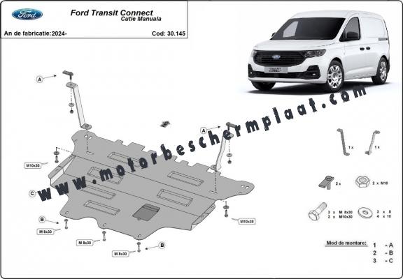 Motor, Versnellingsbak en Radiator Beschermplaat voor Ford Transit Connect Motor, Versnellingsbak en Radiator Beschermplaat voor Ford Transit Connect