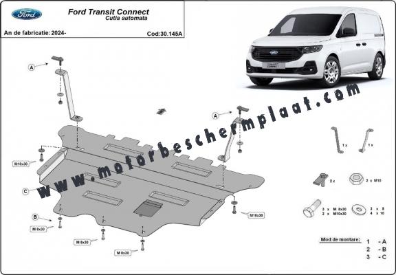 Motor en Versnellingsbak Beschermplaat voor Ford Transit Connect- automatische versnellingsbak