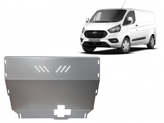 Aluminium Motor en Versnellingsbak Beschermplaat voor Ford Transit Custom - FWD
