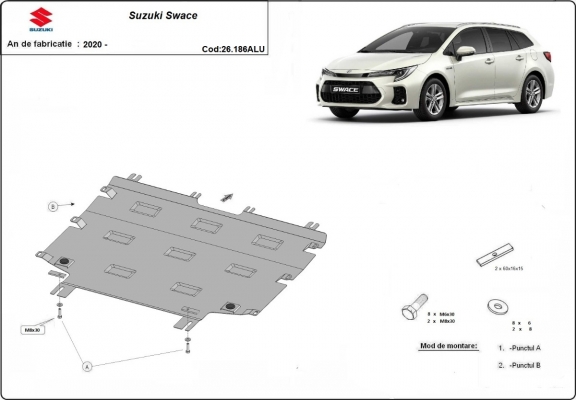 Motor, Versnellingsbak en Radiator aluminium Beschermplaat voor Suzuki Swace