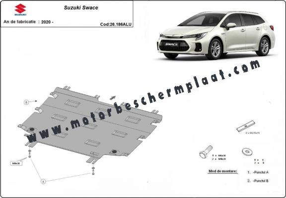 Motor, Versnellingsbak en Radiator aluminium Beschermplaat voor Suzuki Swace