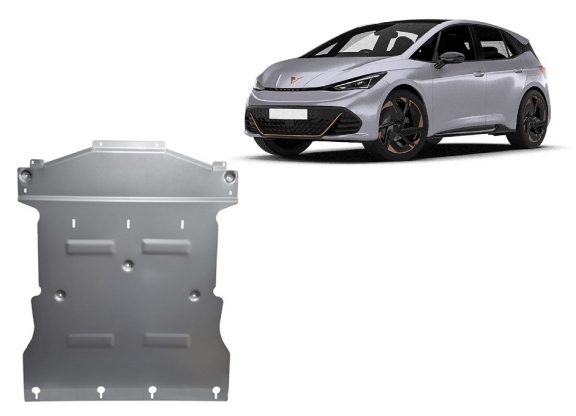 Aluminium Motor, Versnellingsbak en Radiator Beschermplaat voor Cupra Born
