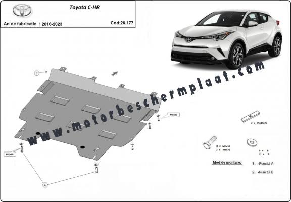 Motor, Versnellingsbak en Radiator Beschermplaat voor Toyota C-HR