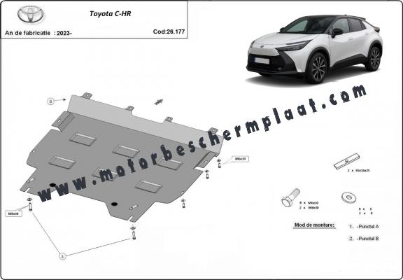 Motor, Versnellingsbak en Radiator Beschermplaat voor Toyota C-HR