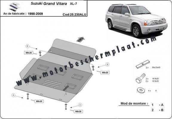 Motor, Versnellingsbak en Radiator aluminium Beschermplaat voor Suzuki Grand Vitara XL7 Motor, Versnellingsbak en Radiator aluminium Beschermplaat voor Suzuki Grand Vitara XL7