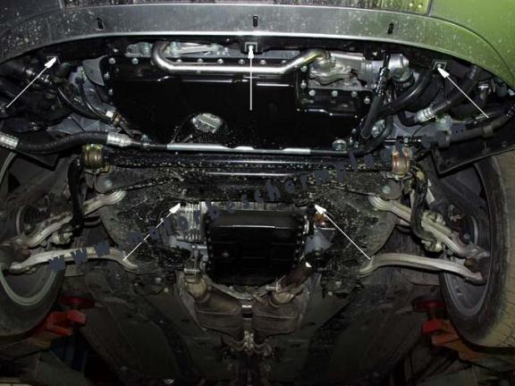 Motor en Radiator Beschermplaat voor Audi A6