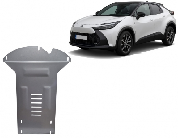 Aluminium katalysatorbeschermer / kat-slot voor Toyota C-HR