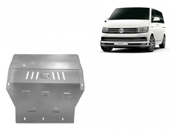 Motor, Versnellingsbak en Radiator Beschermplaat voor Volkswagen Transporter T6 Caravelle - aluminium