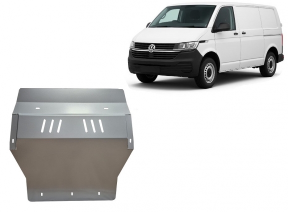 Motor, Versnellingsbak en Radiator Beschermplaat voor Volkswagen Transporter T6.1 - aluminium