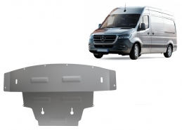 Motor, Versnellingsbak en Radiator aluminium Beschermplaat voor Mercedes Sprinter - RWD
