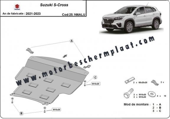 Motor, Versnellingsbak   aluminium Beschermplaat voor Suzuki S-Cross