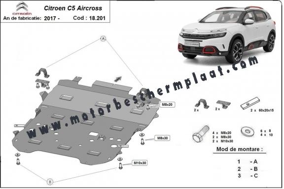 Motor Beschermplaat voor Citroen C5 Aircross