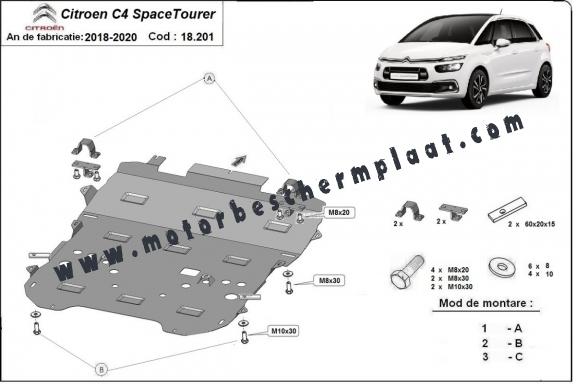 Motor Beschermplaat voor Citroen Grand C4 SpaceTourer