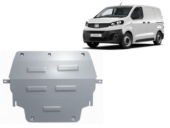 Motor en Versnellingsbak Beschermplaat voor Fiat Scudo - Aluminium