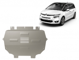 Motor en Versnellingsbak Beschermplaat voor Citroen Grand C4 Picasso - Aluminium