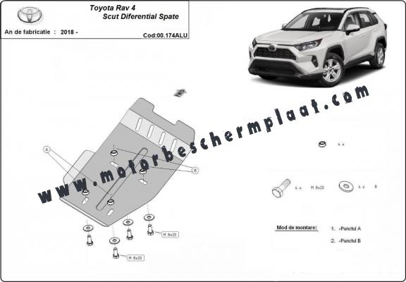 Aluminium Differentieel Beschermplaat voor Toyota Rav4