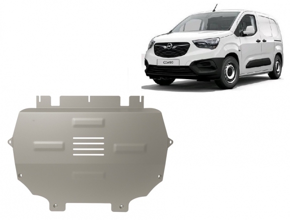 Motor en Versnellingsbak Beschermplaat voor Opel Combo E - Aluminium