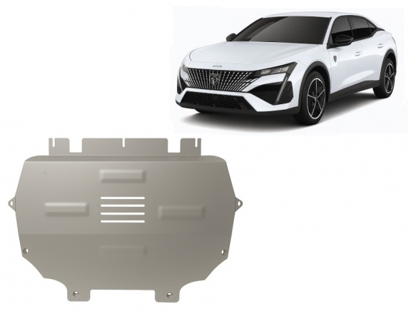 Motor en Versnellingsbak Beschermplaat voor Peugeot 408 - Aluminium