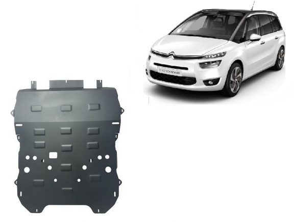 Motor en Radiator Beschermplaat voor Citroen Grand C4 Picasso