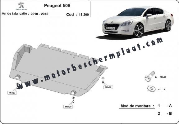 Motor, Versnellingsbak en Radiator Beschermplaat voor Peugeot 508