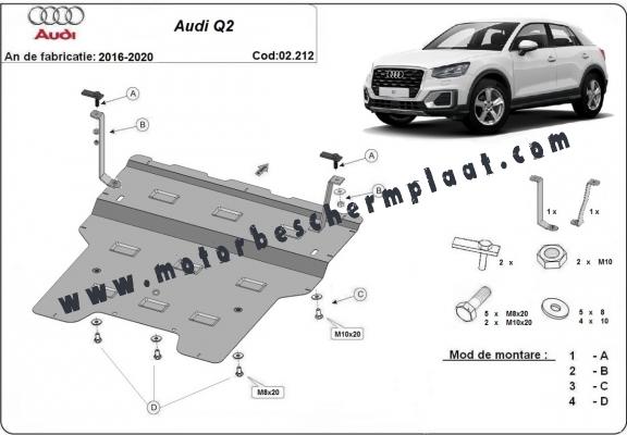 Motor Beschermplaat voor Audi Q2