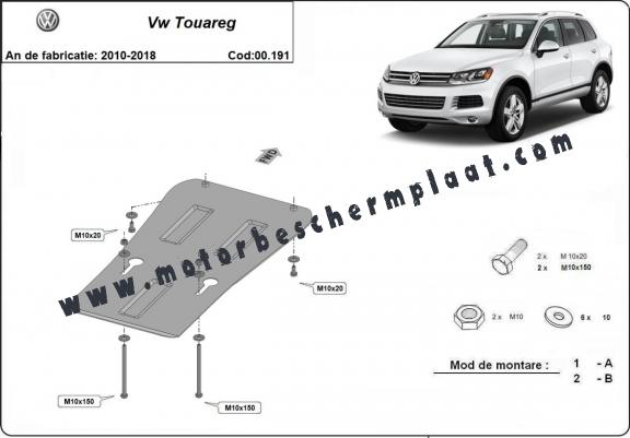Versnellingsbak Beschermplaat voor VW Touareg 7P