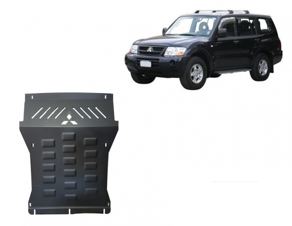 Motor en Radiator Beschermplaat voor Mitsubishi Pajero 3 (V60, V70) Vers. 2.0