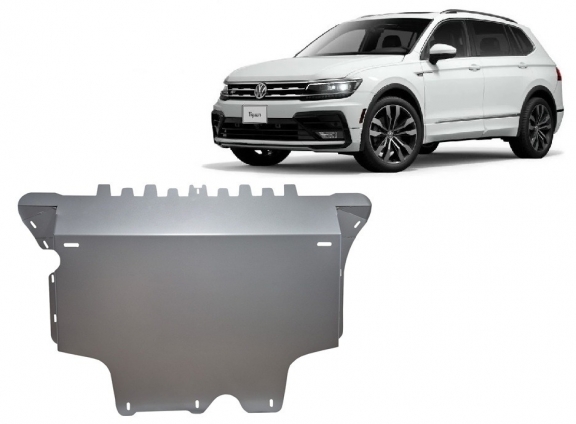 AluminiumMotor, Versnellingsbak en Radiator Beschermplaat voor VW Tiguan