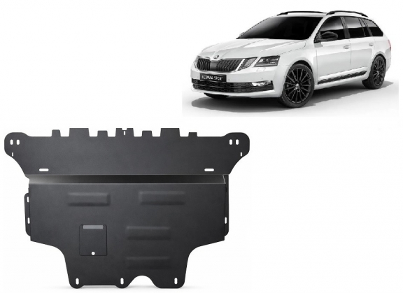 Motor en Versnellingsbak Beschermplaat voor Skoda Octavia 3 - automatische versnellingsbak