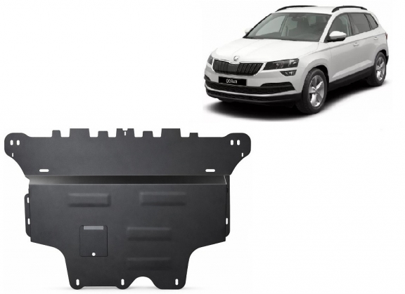 Motor, Versnellingsbak en Radiator Beschermplaat voor Skoda Karoq - automatische versnellingsbak