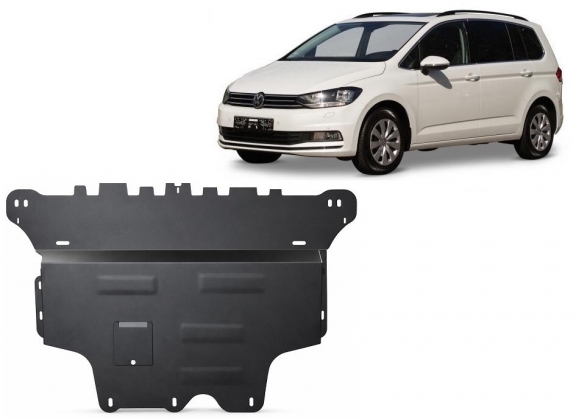 Motor, Versnellingsbak en Radiator Beschermplaat voor VW Touran - automatische versnellingsbak