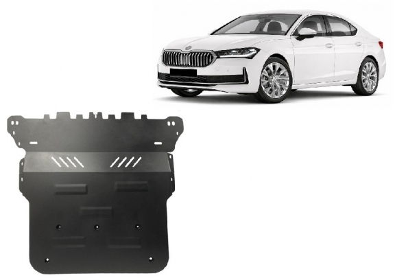 Motor, Versnellingsbak en Radiator Beschermplaat voor Skoda Superb 4