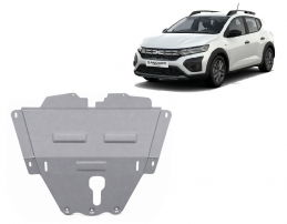 Aluminium Motor, Versnellingsbak en Radiator Beschermplaat voor Dacia Sandero Stepway