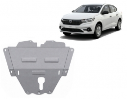 Aluminium Motor, Versnellingsbak en Radiator Beschermplaat voor Dacia Logan