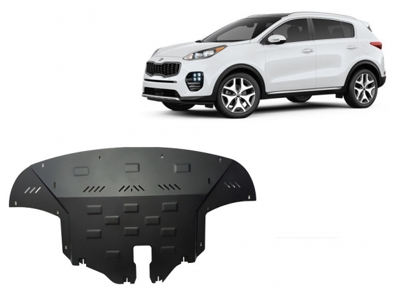 Motor, Versnellingsbak en Radiator Beschermplaat voor Kia Sportage