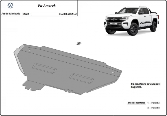Aluminium Radiator Beschermplaat voor Volkswagen Amarok