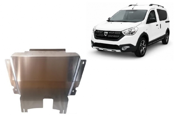 Aluminium Motor, Versnellingsbak en Radiator Beschermplaat voor DACIA Dokker Stepway