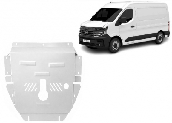 Motor en Versnellingsbak Beschermplaat voor Nissan Interstar - Aluminium
