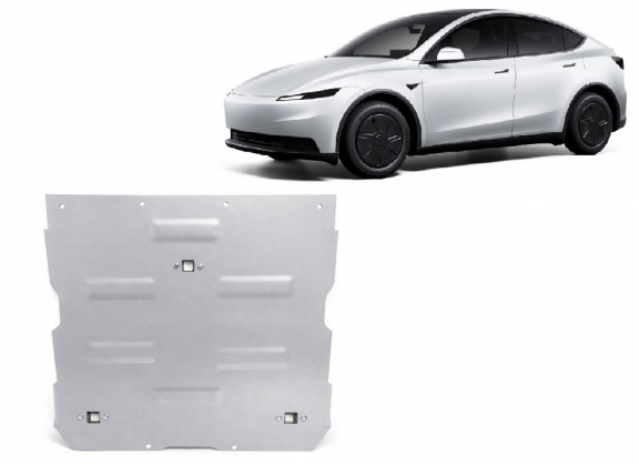Voorste aluminium beschermplaat voor de elektrische motor van de Tesla model Y