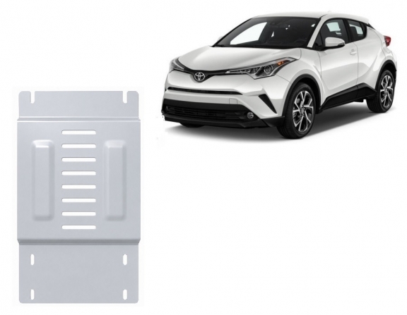 Aluminium katalysatorbeschermer / kat-slot voor Toyota C-HR