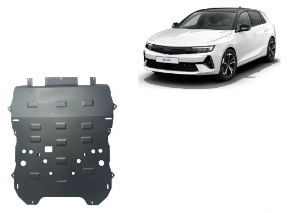 Motor, Versnellingsbak en Radiator Beschermplaat voor Opel Astra L