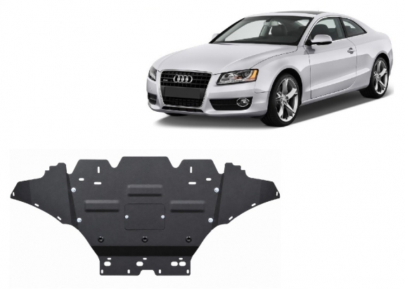 Motor en Radiator Beschermplaat voor Audi A5, diesel