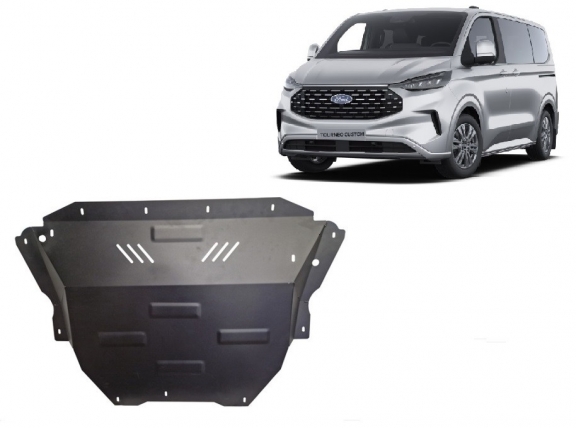 Motor, Versnellingsbak en Radiator Beschermplaat voor Ford Tourneo Custom PHEV