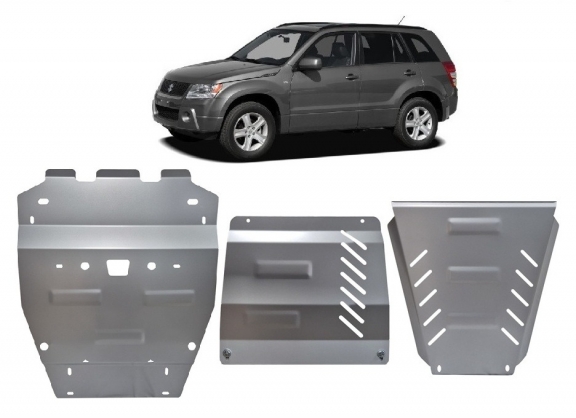 Motor Beschermplaat voor Suzuki Grand Vitara - promotie pakket aluminium