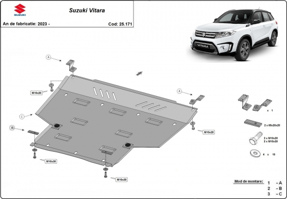 Motor Beschermplaat voor Suzuki Vitara - promotie pakket