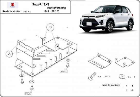 Motor Beschermplaat voor Suzuki SX 4 - promotie pakket